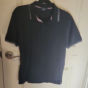 Ben Sherman Black Polo with Light Accents